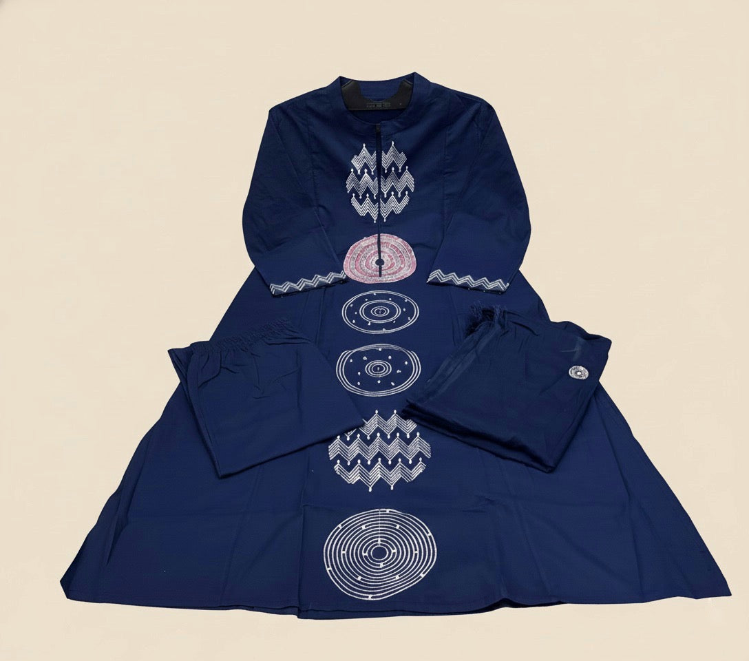 Amayra Cotton Kurta Embroidery Work Kurti Pant And Dupatta