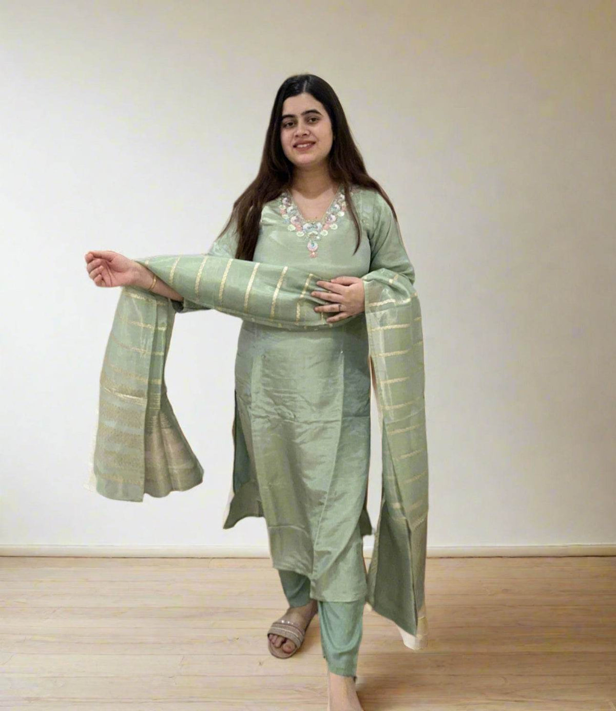 Shimmer Silk suit For Women
