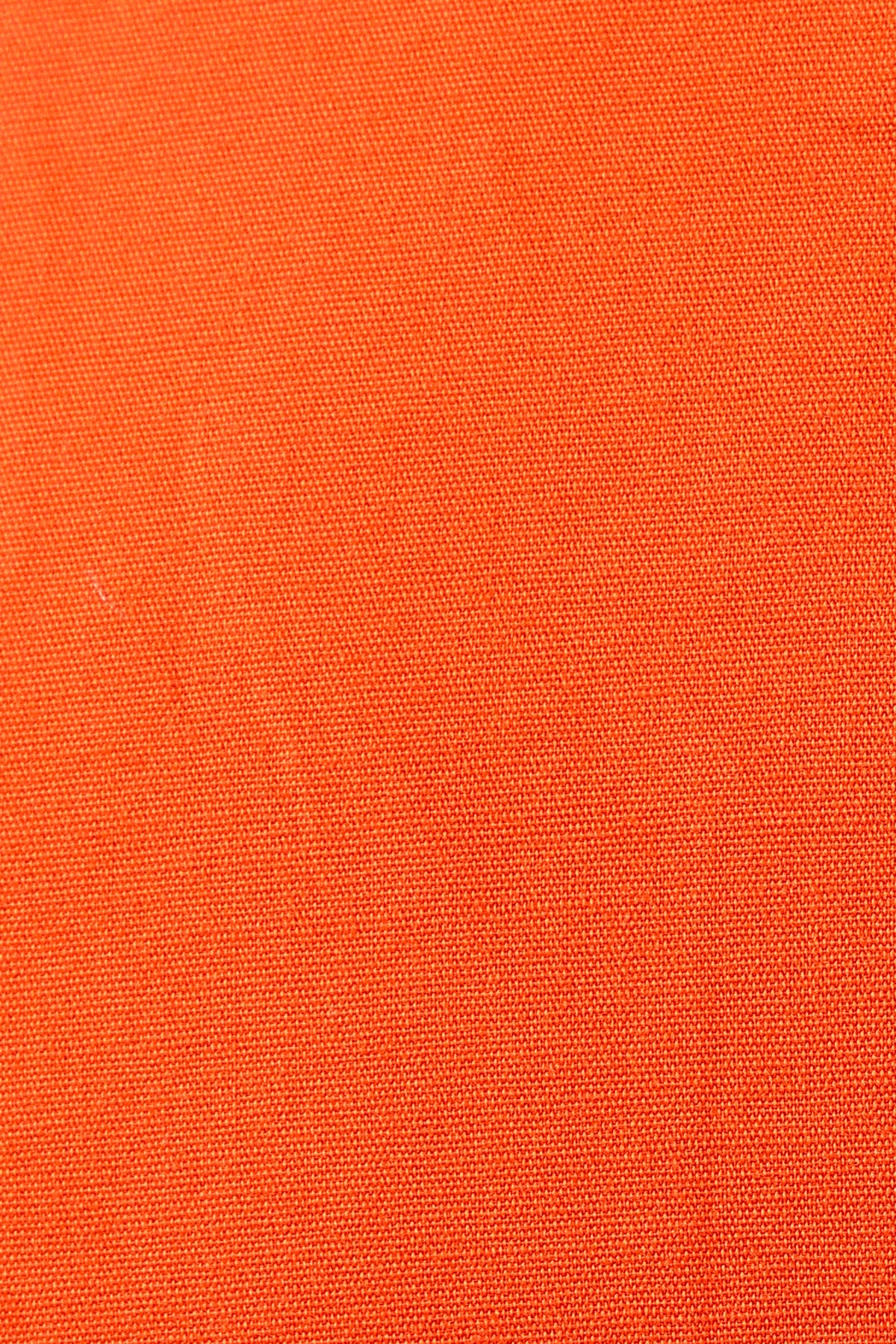 Crush Code Orange Boat Neck With Puff Sleeve Dress