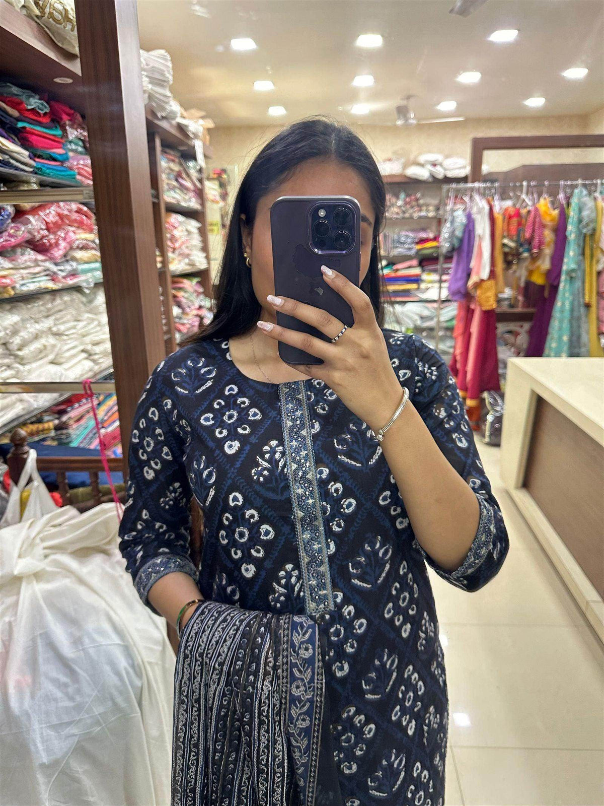 Indigo Cotton Suit