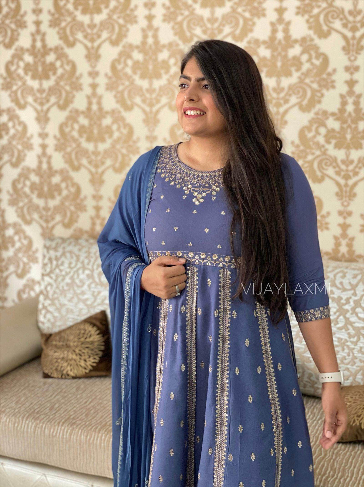 Rayon Frock Suit set LV01