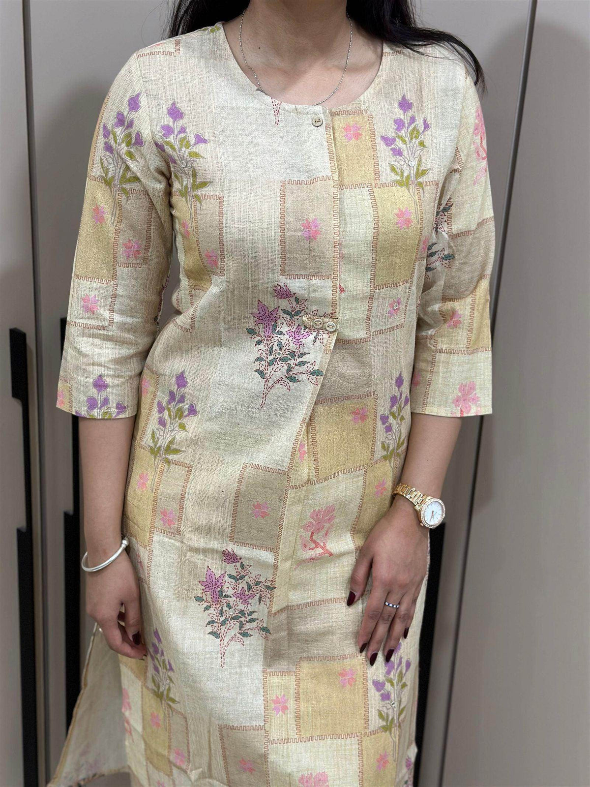 linen cotton kurta set