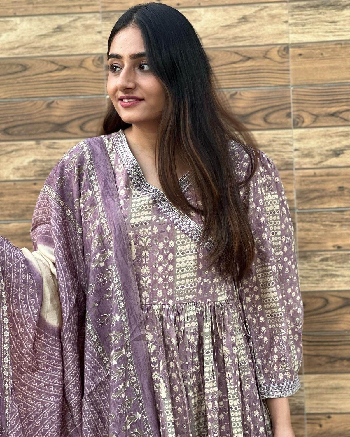 muslin silk suit gr45