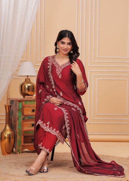 Maharani Dola Silk Suit