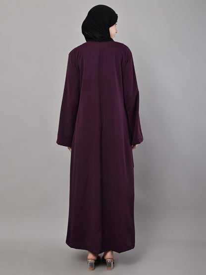 Aubergine Flow Abaya