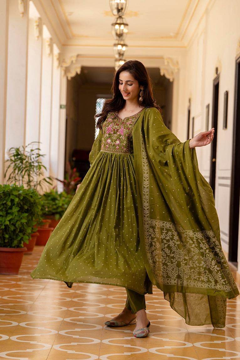 Premium Cotton Suit For Women Mul Peacock