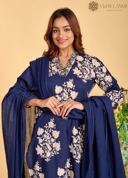 Premium Printed Cotton Suit For Women NI
