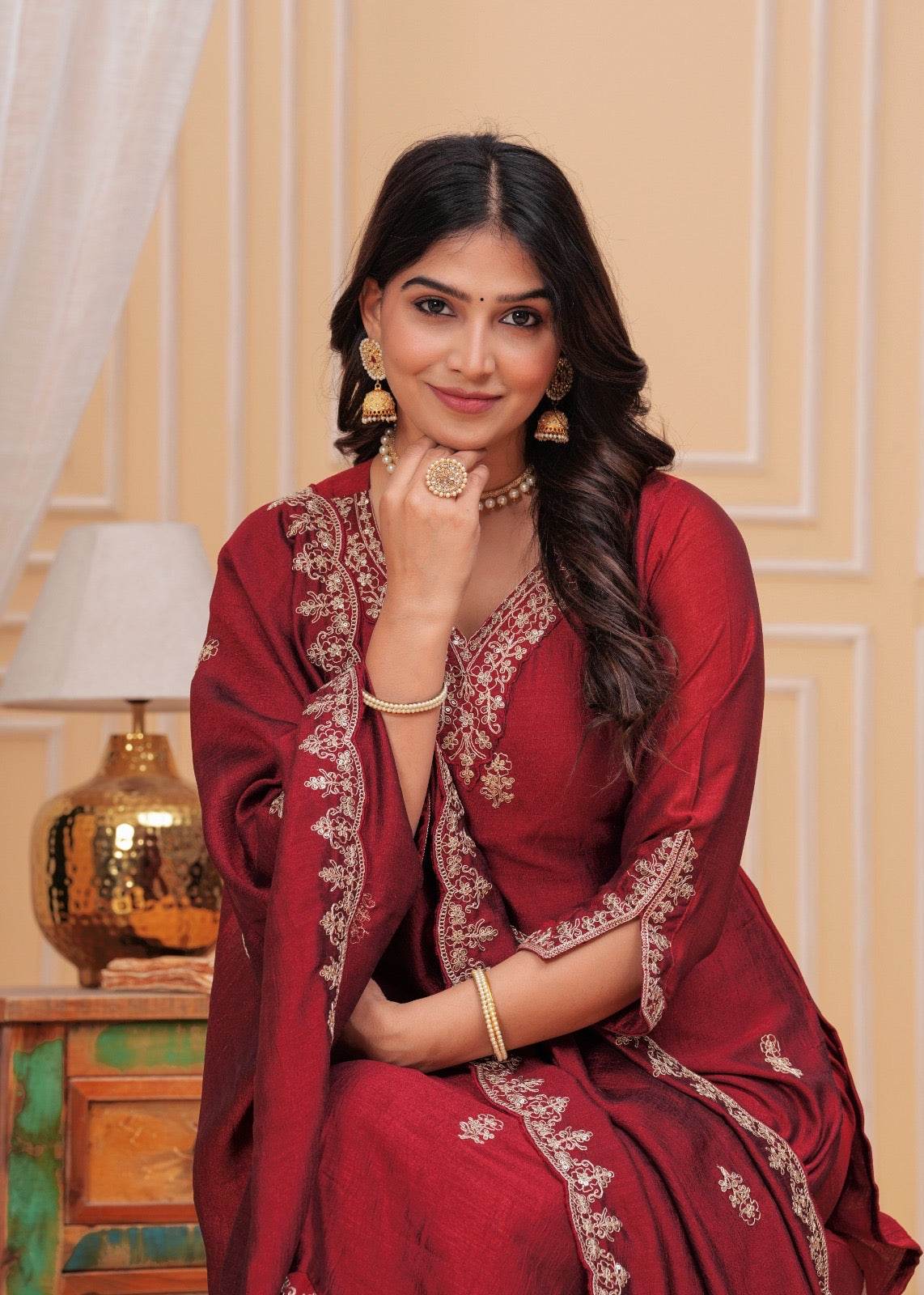 Maharani Dola Silk Suit