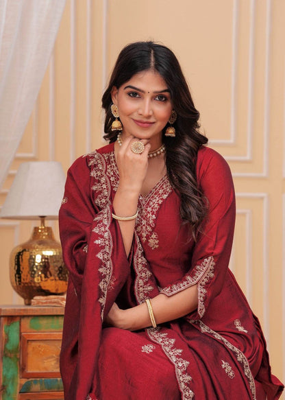 Maharani Dola Silk Suit