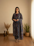 Premium Cotton kurta Set with pants and dupatta