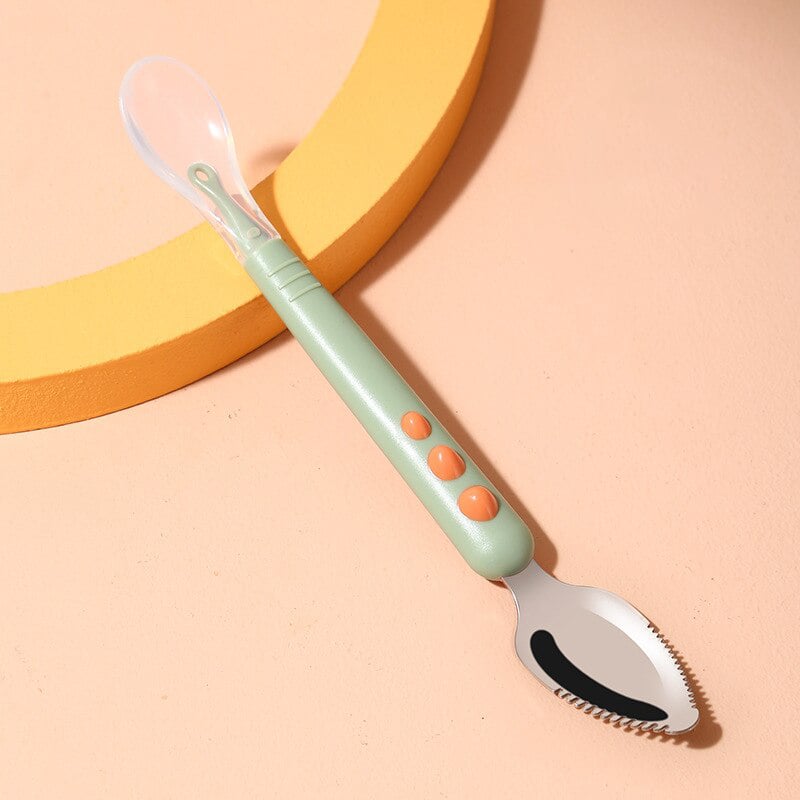 Baby Double Head Scraping Fruit Spoon