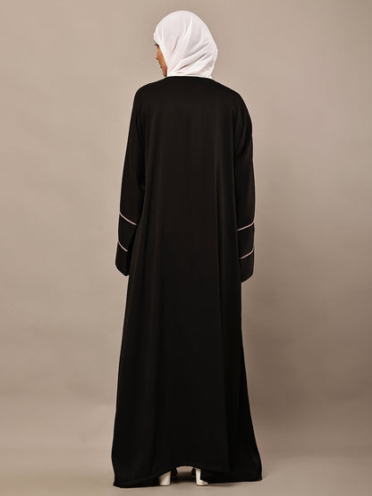 Noor Luxe Contrast Abaya