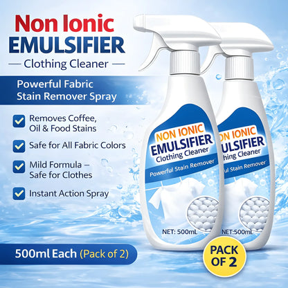 All-Purpose Clothing Stain Cleaner - Removes Coffee, Wine & Oil Stains in Seconds! Pack of 2