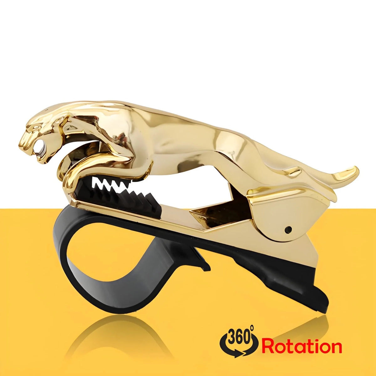 360° Rotating Jaguar/Leopard Dashboard Phone Mount