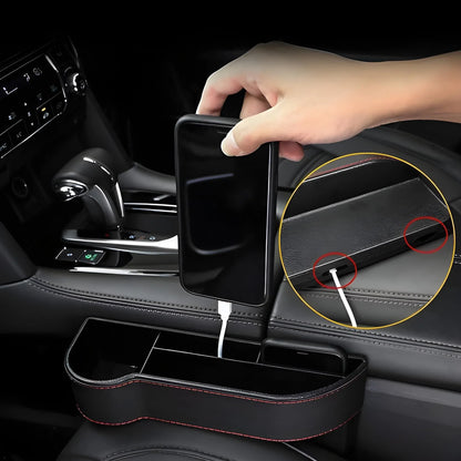 Car Seat Gap Filler Organizer with Cup Holder Front Side