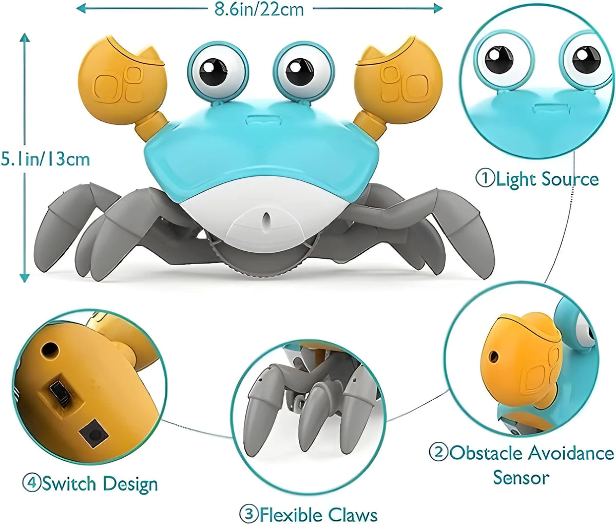 Crawling Crab Toys Dancing Crawling Baby Toys Electronic Musical Toy