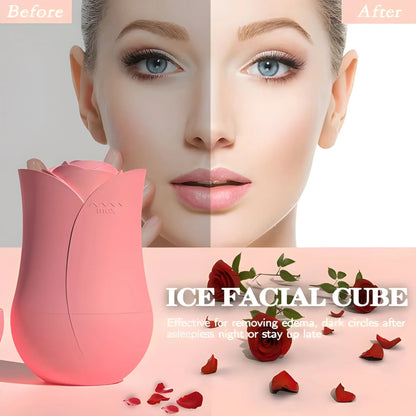 3D Rose Ice Roller for The Face