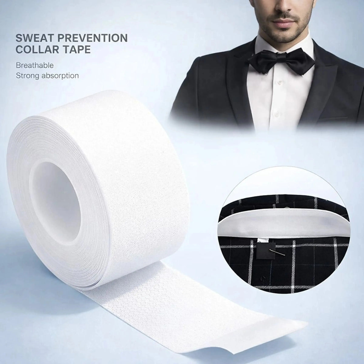 collar sweat tape - pack of 3