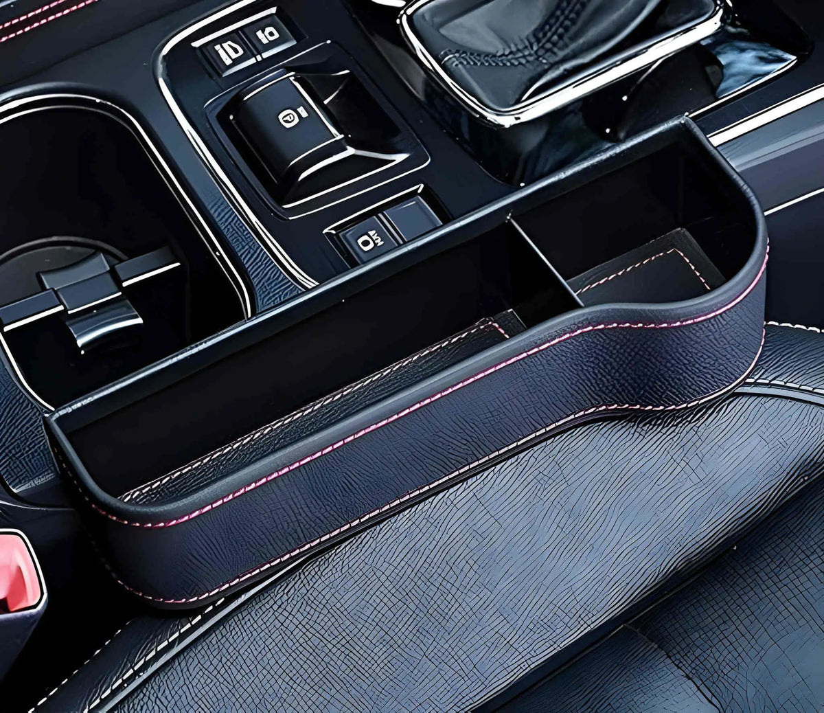 Car Seat Gap Filler Organizer with Cup Holder Front Side