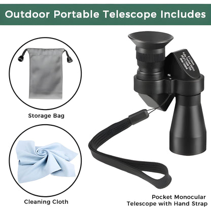 Compact 8x20 Pocket Monocular – Portable HD Mini Telescope