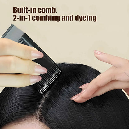Black Hair Color Comb Stick 20g – Instant Grey Coverage, Waterproof & Sweat-Proof Hair Touch-Up Stick for Men & Women