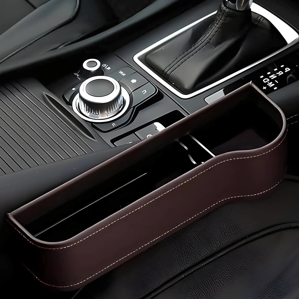 Car Seat Gap Filler Organizer with Cup Holder Front Side
