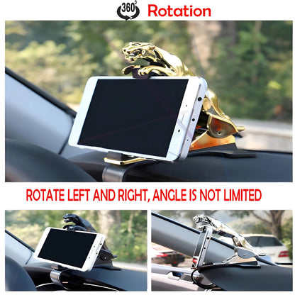 360° Rotating Jaguar/Leopard Dashboard Phone Mount
