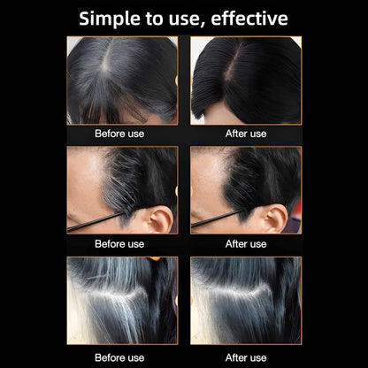 Black Hair Color Comb Stick 20g – Instant Grey Coverage, Waterproof & Sweat-Proof Hair Touch-Up Stick for Men & Women
