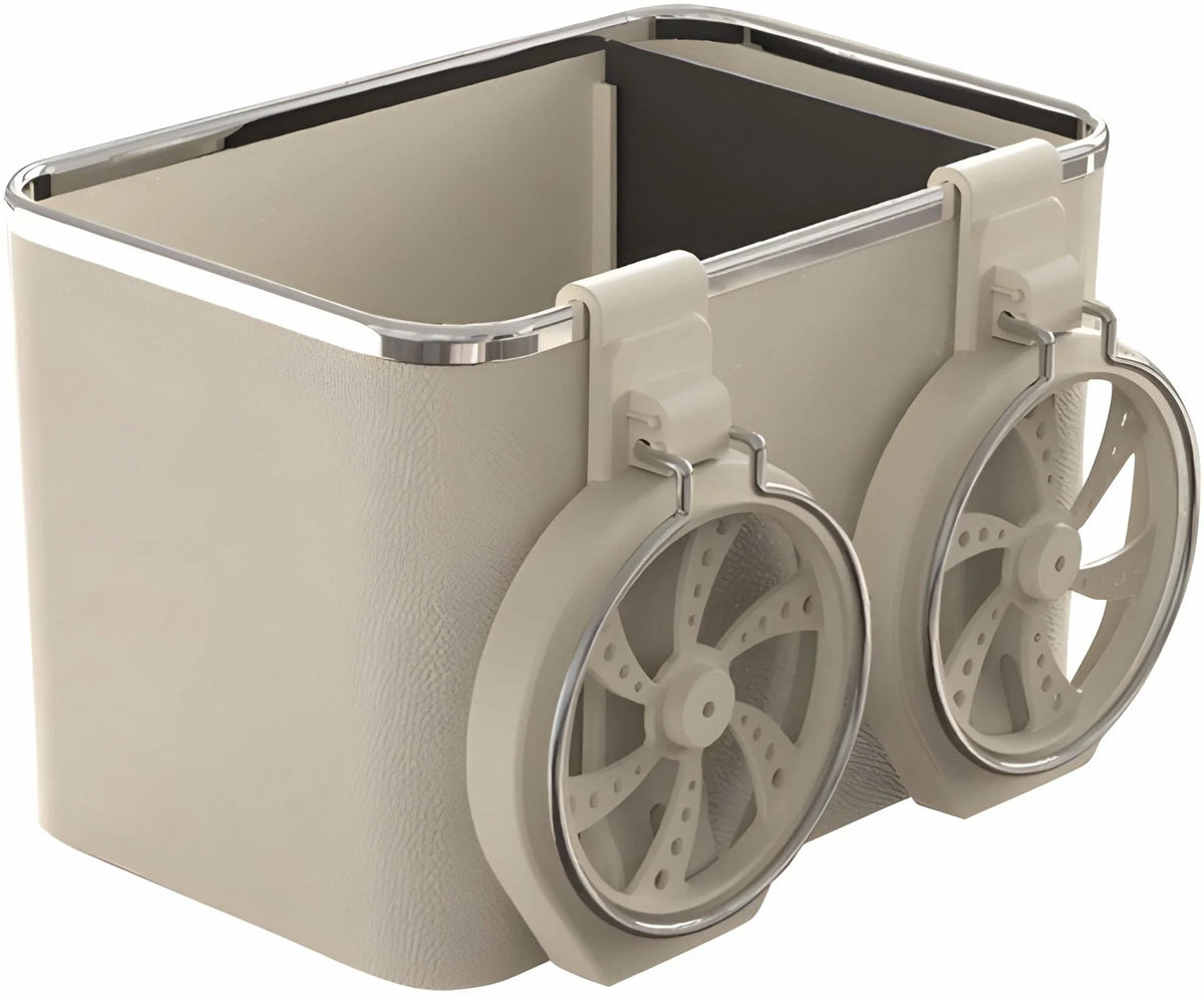 Car armrest Storage Box with 2 Foldable Cup Holder