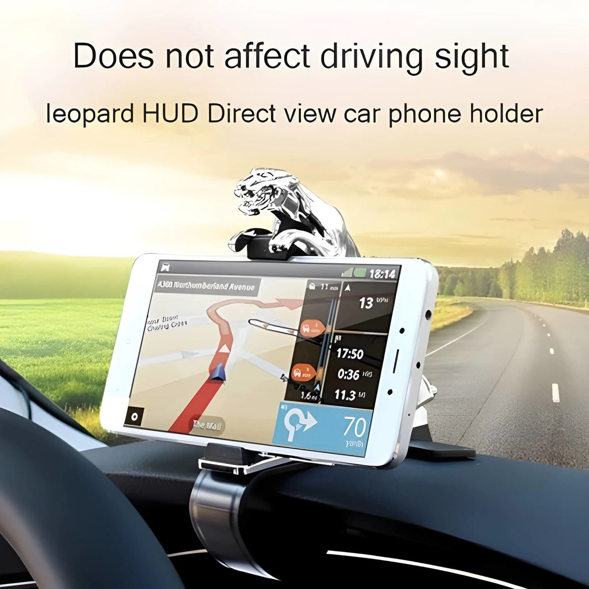 360° Rotating Jaguar/Leopard Dashboard Phone Mount