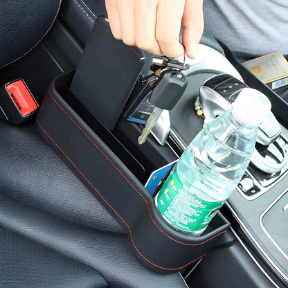 Car Seat Gap Filler Organizer with Cup Holder Front Side