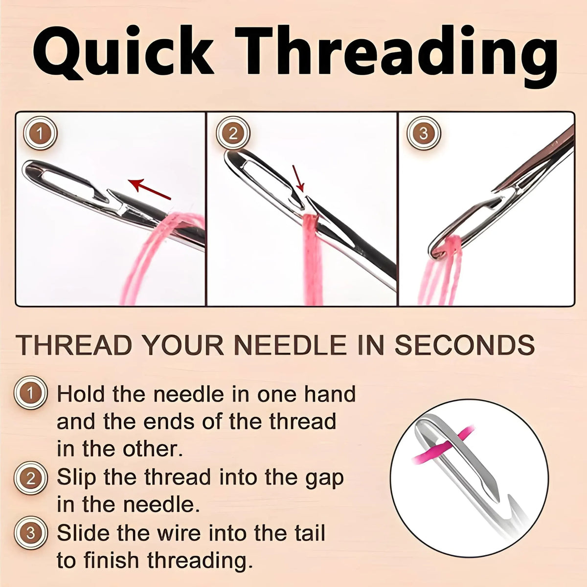 Easy Thread Needles Set 🧵
