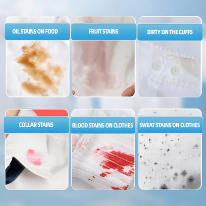 All-Purpose Clothing Stain Cleaner - Removes Coffee, Wine & Oil Stains in Seconds! Pack of 2