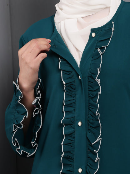 Graceful Ruffle Abaya
