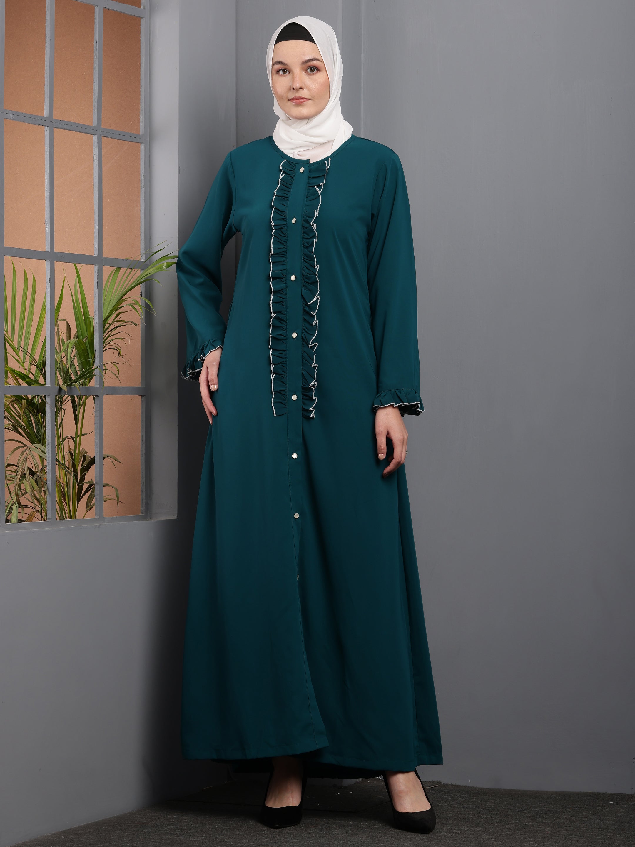 Graceful Ruffle Abaya