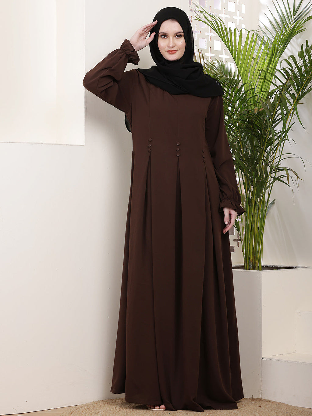 Zehra Pleated Abaya