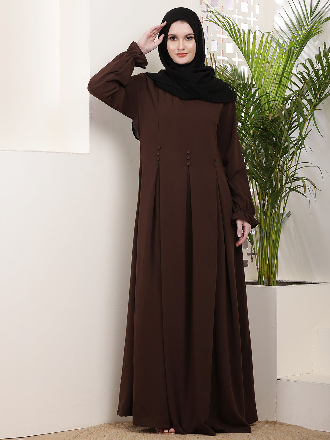 Zehra Pleated Abaya