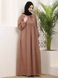 Mahira Tie-Neck Abaya