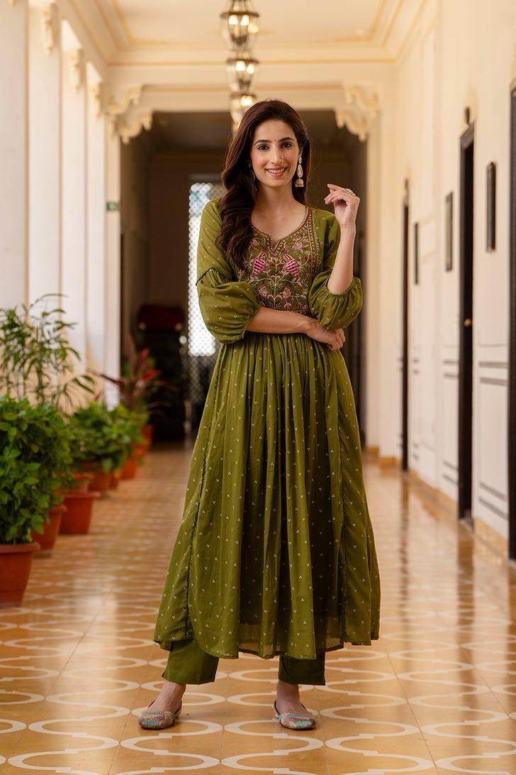 Premium Cotton Suit For Women Mul Peacock
