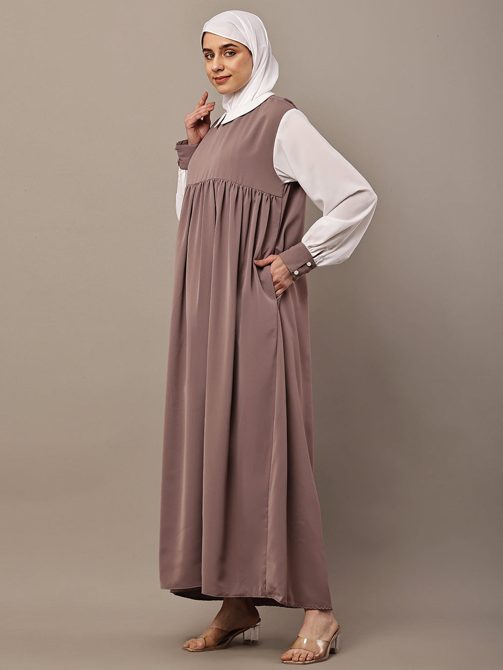 Rose Veil Abaya