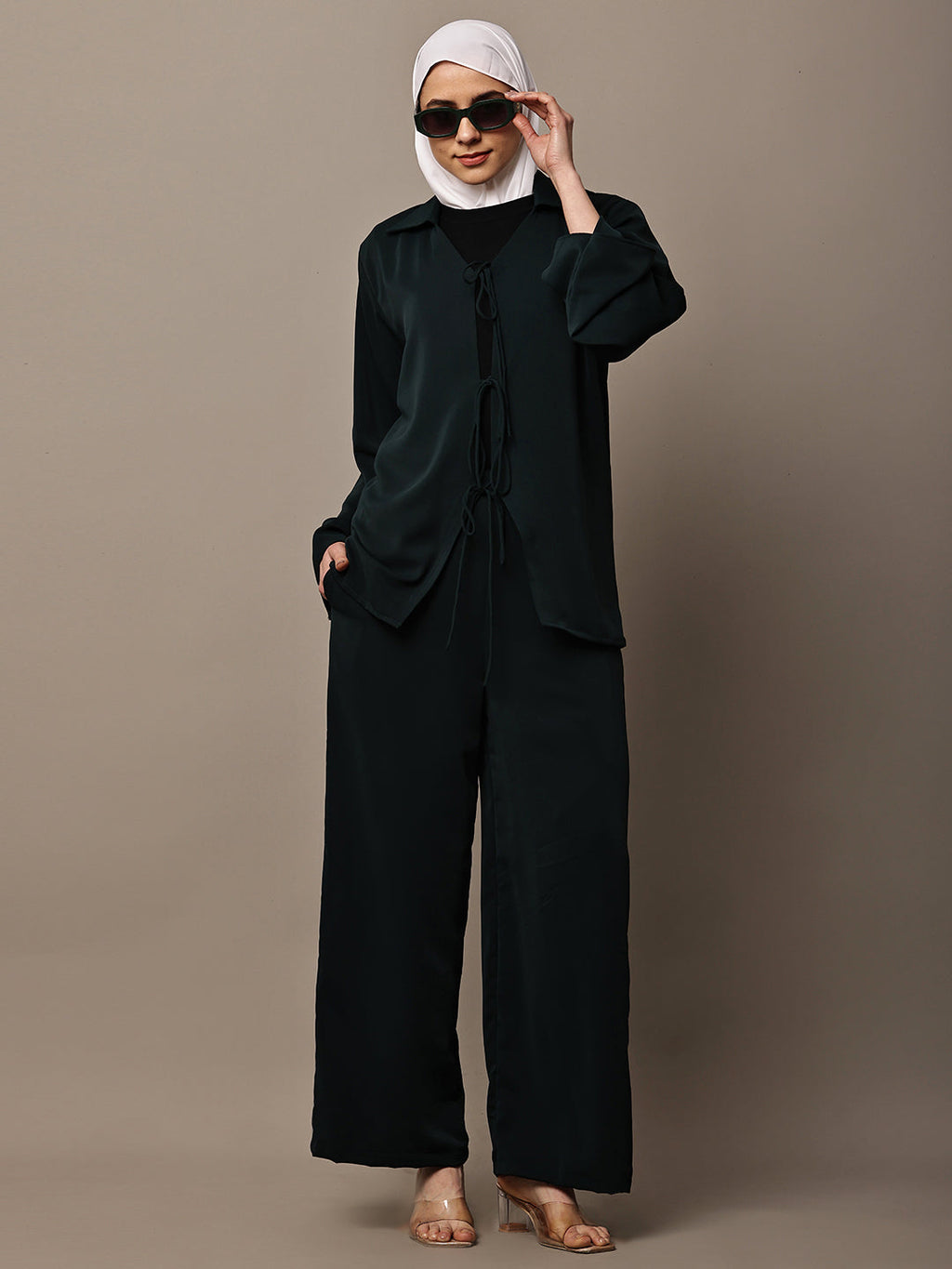 Emerald TieUp Co-ord Set