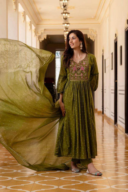 Premium Cotton Suit For Women Mul Peacock