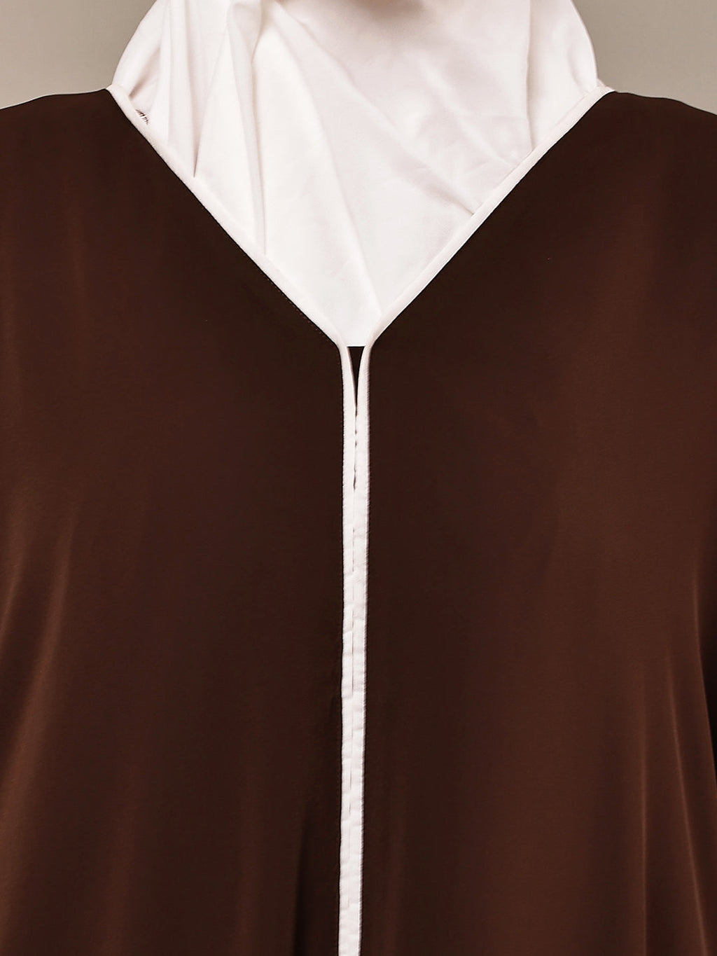 Aaliyah Cocoa Trim Abaya