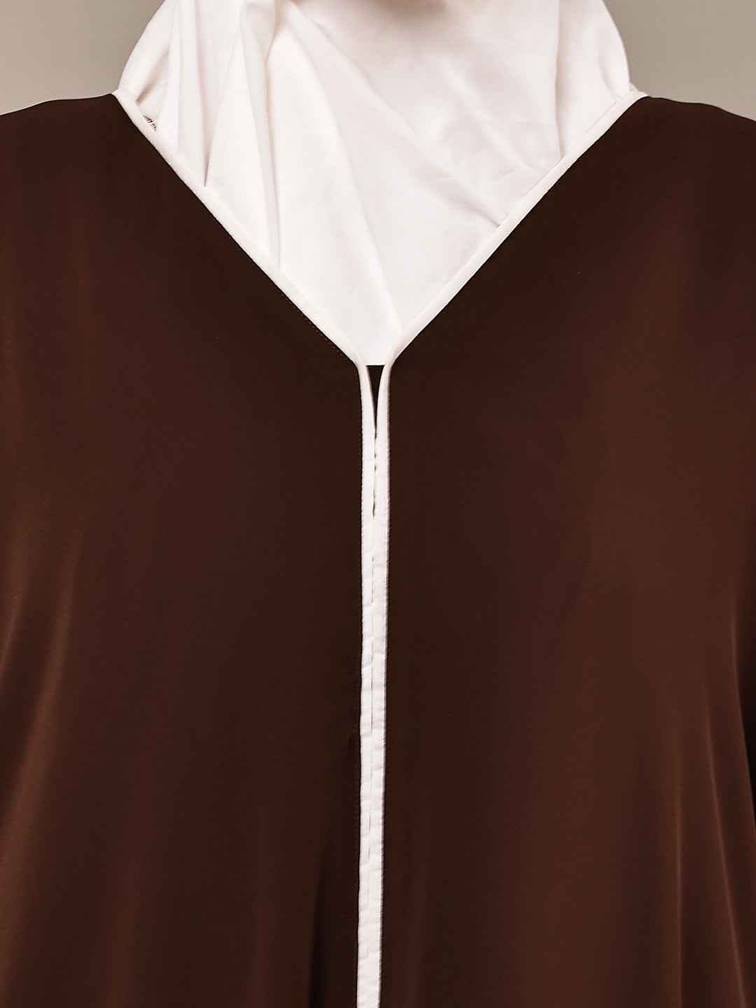 Aaliyah Cocoa Trim Abaya