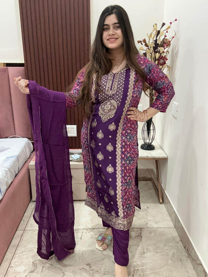 Banarasi Silk Suit For Women