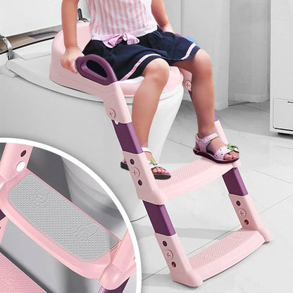 Children's toilet seat with steps  KIDDISTEP