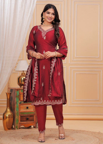 Maharani Dola Silk Suit
