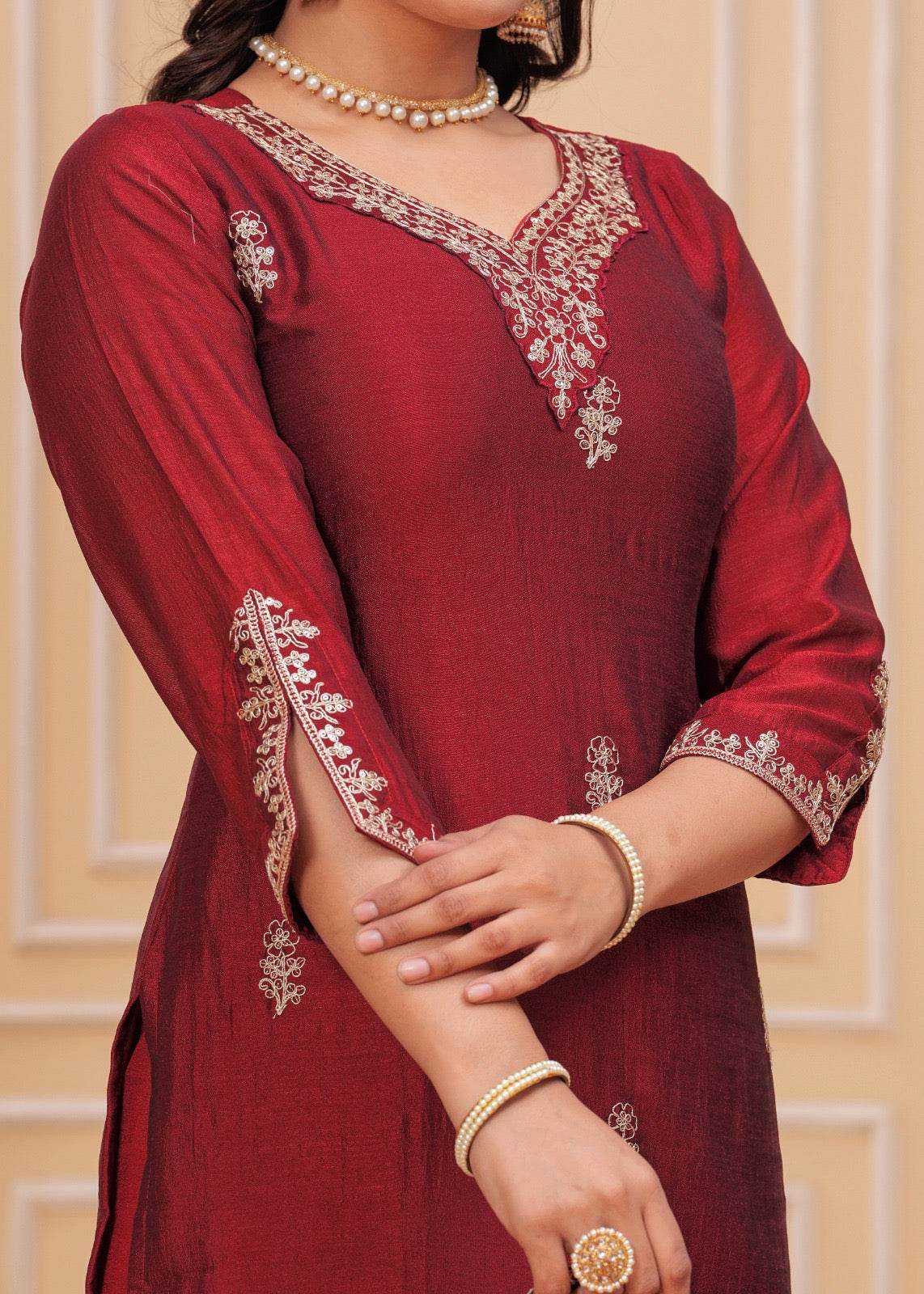 Maharani Dola Silk Suit