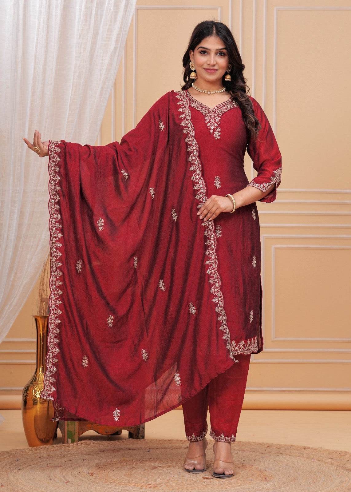Maharani Dola Silk Suit