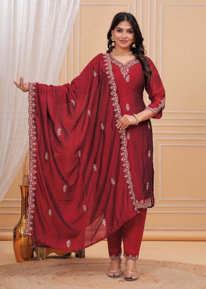 Maharani Dola Silk Suit